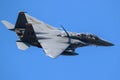 US Air Force F-15E Strike Eagle bomber jet plane Royalty Free Stock Photo