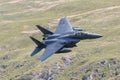 F-15E Strike Eagle flying through the Mach Loop