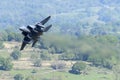 F-15E Strike Eagle flying through the Mach Loop