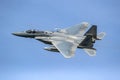 US Air Force F-15 Eagle fighter jet aircraft from Florida ANG in flight during exercise Frisian Flag. Leeuwarden, The Netherlands