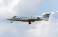 US Air Force Learjet C-21A jet from 76th Airlift Squadron arriving at Ramstein Air Base. Ramstein, Germany - June 23, 2023