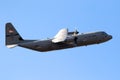 US Air Force Lockheed Martin C-130J-30 Hercules from the Texas Air National Guard 181st Airlift Squadron in flight. The