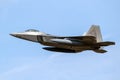 US Air Force Lockheed Martin F-22 Raptor stealth air superiority Royalty Free Stock Photo