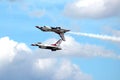 US Air Force Thunderbirds in Close formation Royalty Free Stock Photo