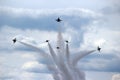 US Air Force Thunderbirds in formation Royalty Free Stock Photo