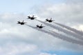 US Air Force Thunderbirds in formation Royalty Free Stock Photo