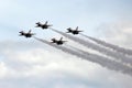 US Air Force Thunderbirds in formation Royalty Free Stock Photo