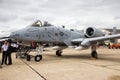 US Air Force A-10 Thunderbolt bomber plane Royalty Free Stock Photo
