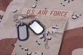 Us air force uniform Royalty Free Stock Photo