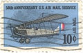 US Air Mail Service Stamp Royalty Free Stock Photo