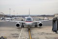 US Airways Airbus 319 at Washington DC airport Royalty Free Stock Photo