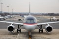 US Airways Airbus 319 at Washington DC airport Royalty Free Stock Photo