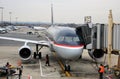 US Airways Airbus 319 at Washington DC airport Royalty Free Stock Photo