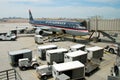 US Airways boeing airplane on San Jose airport