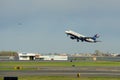 US Airways Embraer 190 at Boston Airport