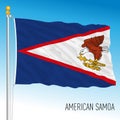 US American Samoa territory flag, United States of America Royalty Free Stock Photo