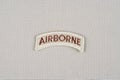 US ARMY airborne tab