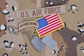 US ARMY airborne tab with blank dog tags Royalty Free Stock Photo