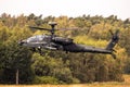 US Army Boeing AH-64D Apache attack helicopter in flight. Brabant, The Netherlands - July 3, 2020