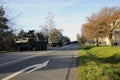 Us army convoy, 27.3.2016, Czech Republic, crossing to Poland from Old Boleslav, Royalty Free Stock Photo