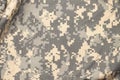 US army digital camouflage fabric texture background. Royalty Free Stock Photo