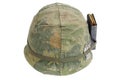 US Army helmet Vietnam war period 1964-1974 Royalty Free Stock Photo