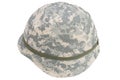 us army kevlar helmet with camouflaged cover