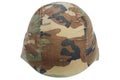 us army kevlar helmet with camouflaged cover