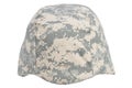 us army kevlar helmet with camouflaged cover