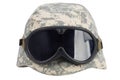 us army kevlar helmet with goggles