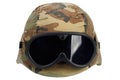 us army kevlar helmet with goggles