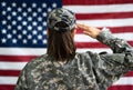 US Army Military Soldier Veteran Portrait Royalty Free Stock Photo