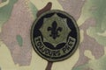 US Army patch for field uniform. 2 ACR Royalty Free Stock Photo