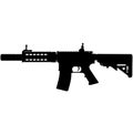 US Army, Police fully automatic machine gun Colt M4 / M16 Carbine Caliber 5.56mm United States Marine Corps and United States Arme