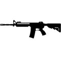 US Army, Police fully automatic machine gun Colt M4 / M16 Carbine Caliber 5.56mm United States Marine Corps and United States Arme