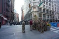 US Army soldiers in New York City during Veterans day Parade in Manhattan