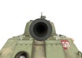 Us army tank front close up front view