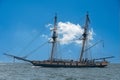 US Brig Niagara Sailing During 2022 Tall Ships Festival Royalty Free Stock Photo