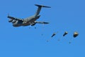 US C-17 drops para troopers