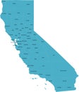 US California county map