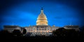 The US Capitol building at night Royalty Free Stock Photo