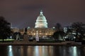 US Capitol Building at night in Washington, D.C Royalty Free Stock Photo