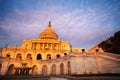 US Capitol Building in Washington, evening light Royalty Free Stock Photo