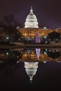 US Capitol Dome Illuminated Washington DC vertical