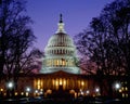 US Capitol at dusk, Washington DC Royalty Free Stock Photo