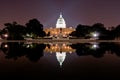 US Capitol at night