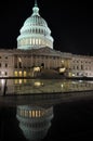 The US Capitol at night, Washington D.C., USA Royalty Free Stock Photo