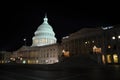 The US Capitol at night, Washington D.C., USA Royalty Free Stock Photo
