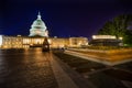 US Capitol North Side Fountain Night Stars Washington DC Royalty Free Stock Photo