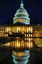 US Capitol North Side Night Stars Washington DC Reflection Royalty Free Stock Photo